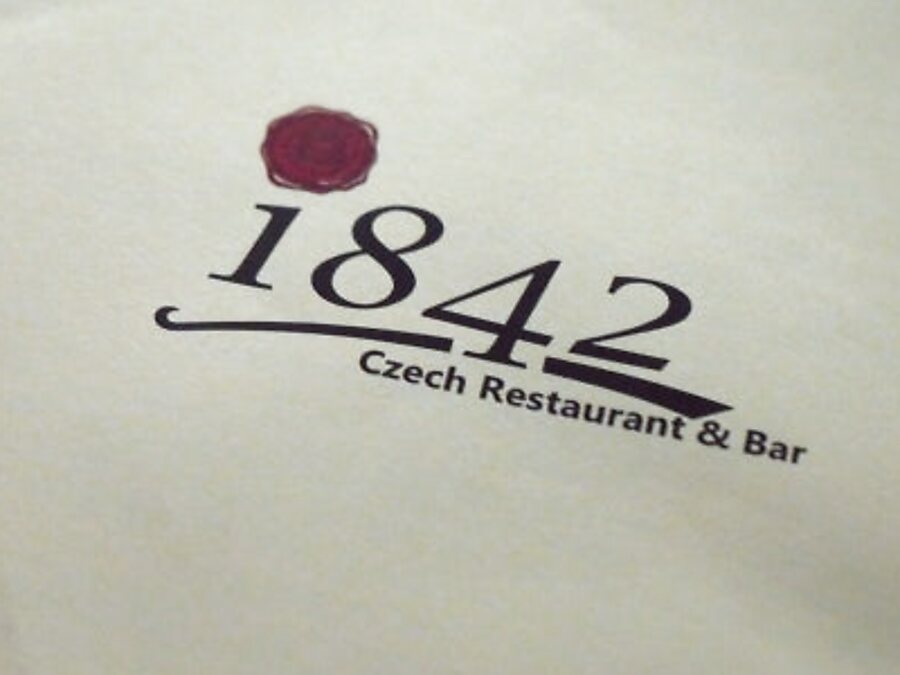 1842 Czech Restaurant and Bar menu cover
