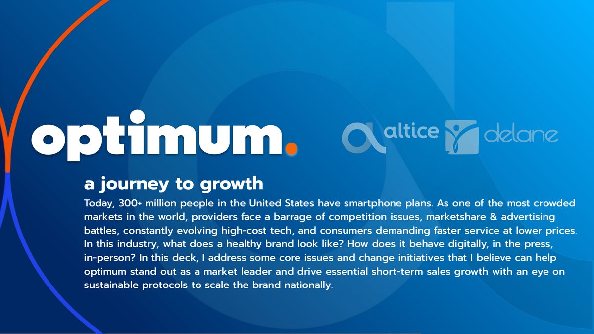 Optimum by Altice: a journey to growth, deck cover