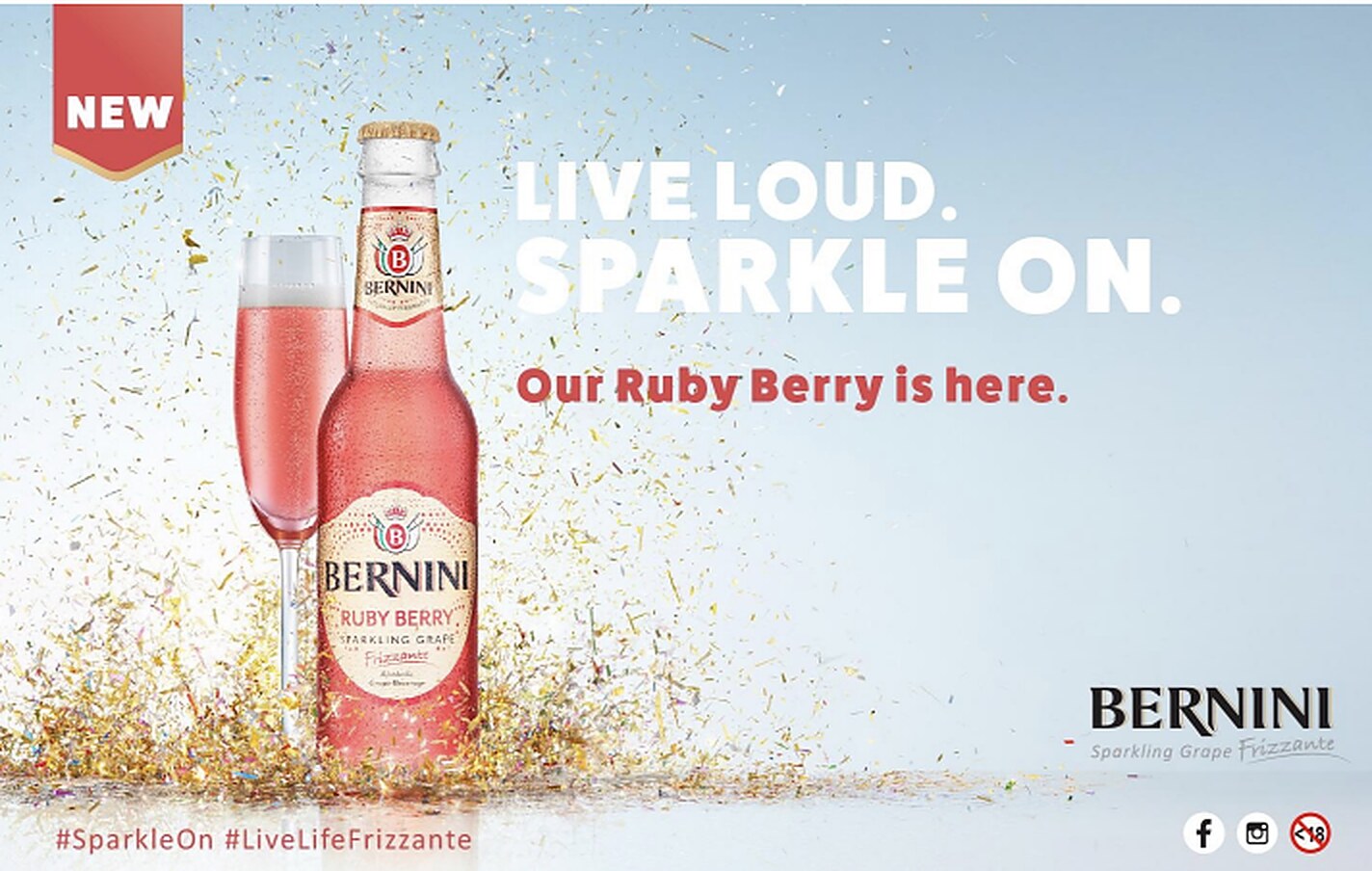 Bernini Ruby Berry campaign: Live loud, sparkle on