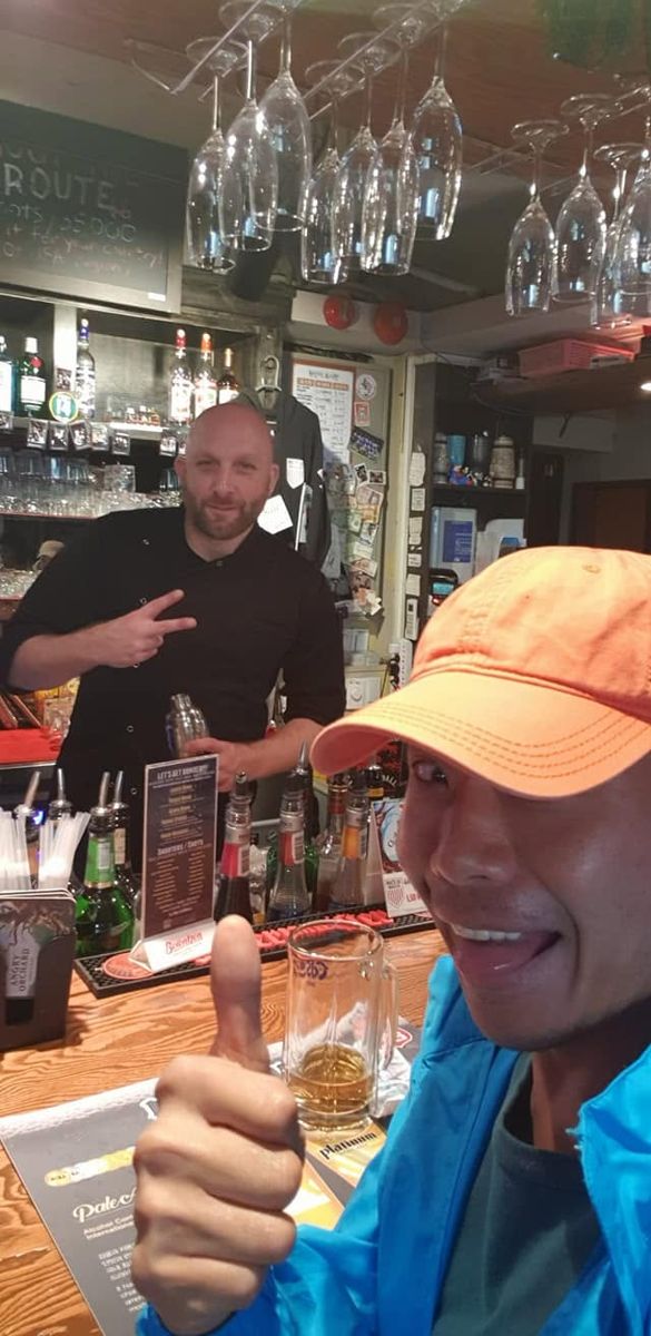 Behind my own bar at WinK