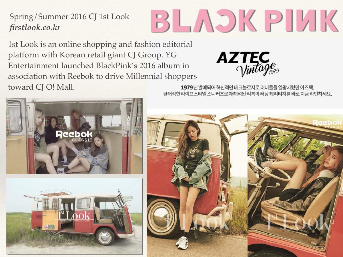 BlackPink and YG Entertainment campaign slide