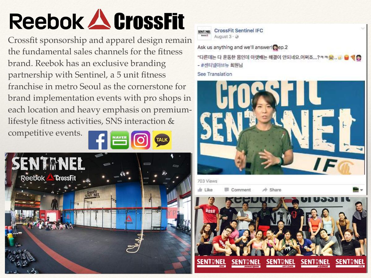 Reebok CrossFit and Sentinel gym partnership slide